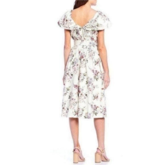 Antonio Melani Raj Poplin Floral Vintage Dress - Picture 3 of 10